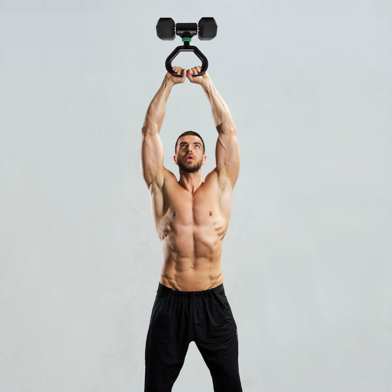 Multibell™ - Patentierter Kettlebell Adapter | Mach Aus Deinen Hanteln Eine Kugelhantel | Bis Zu 45kg | Schwarz