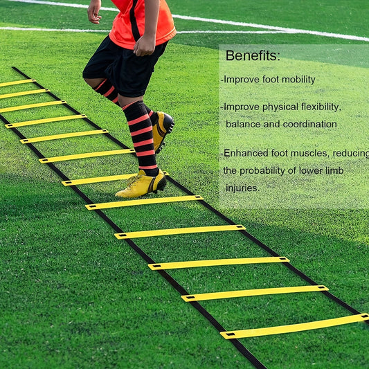Gymbodiez© - Premium Agility & Speed Training Ladder with Carry Bag