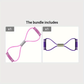 Gymbodiez© - Premium 8-Shaped Tension Belt & Elastic Resistance Band for Yoga & Pilates