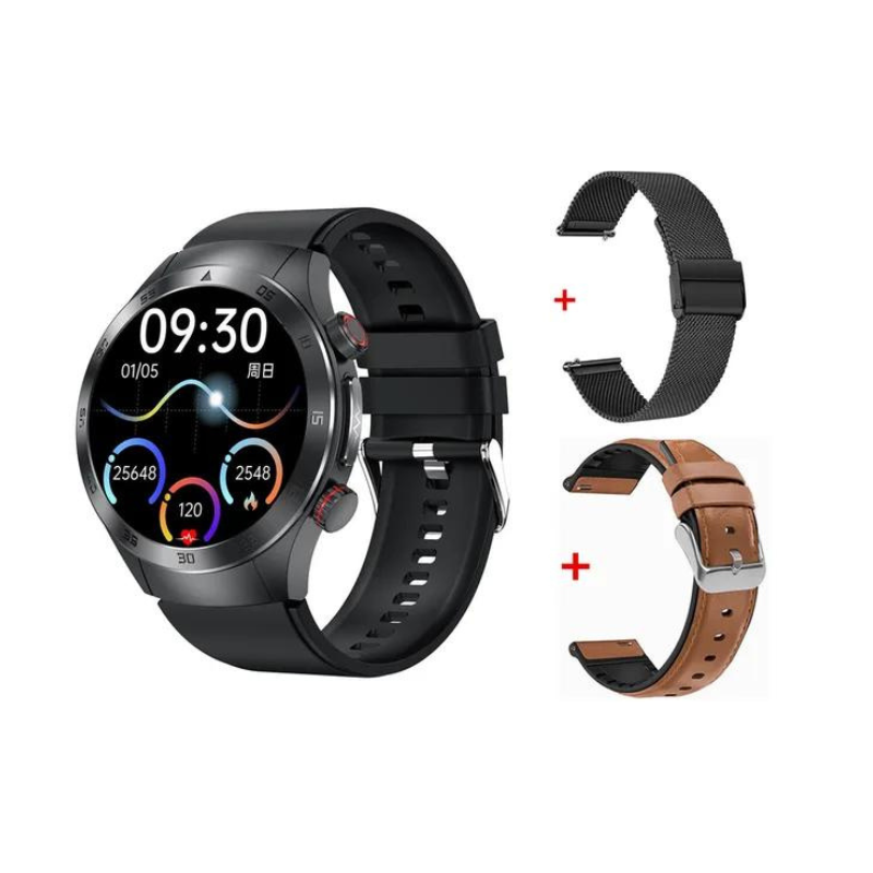 Gymbodiez© HealthWave Max - Premium Medical Smartwatch for Blood Diagnostics