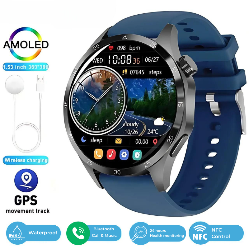 Gymbodiez© - 2025 New GT4 Pro Blood Sugar Monitoring Smartwatch - GPS tracker