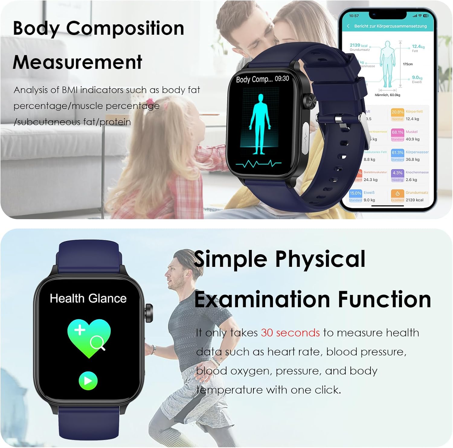 Gymbodiez© - GZ91 Extraodinary Health Exercise Management ECG Bluetooth Call SOS Emergency Call