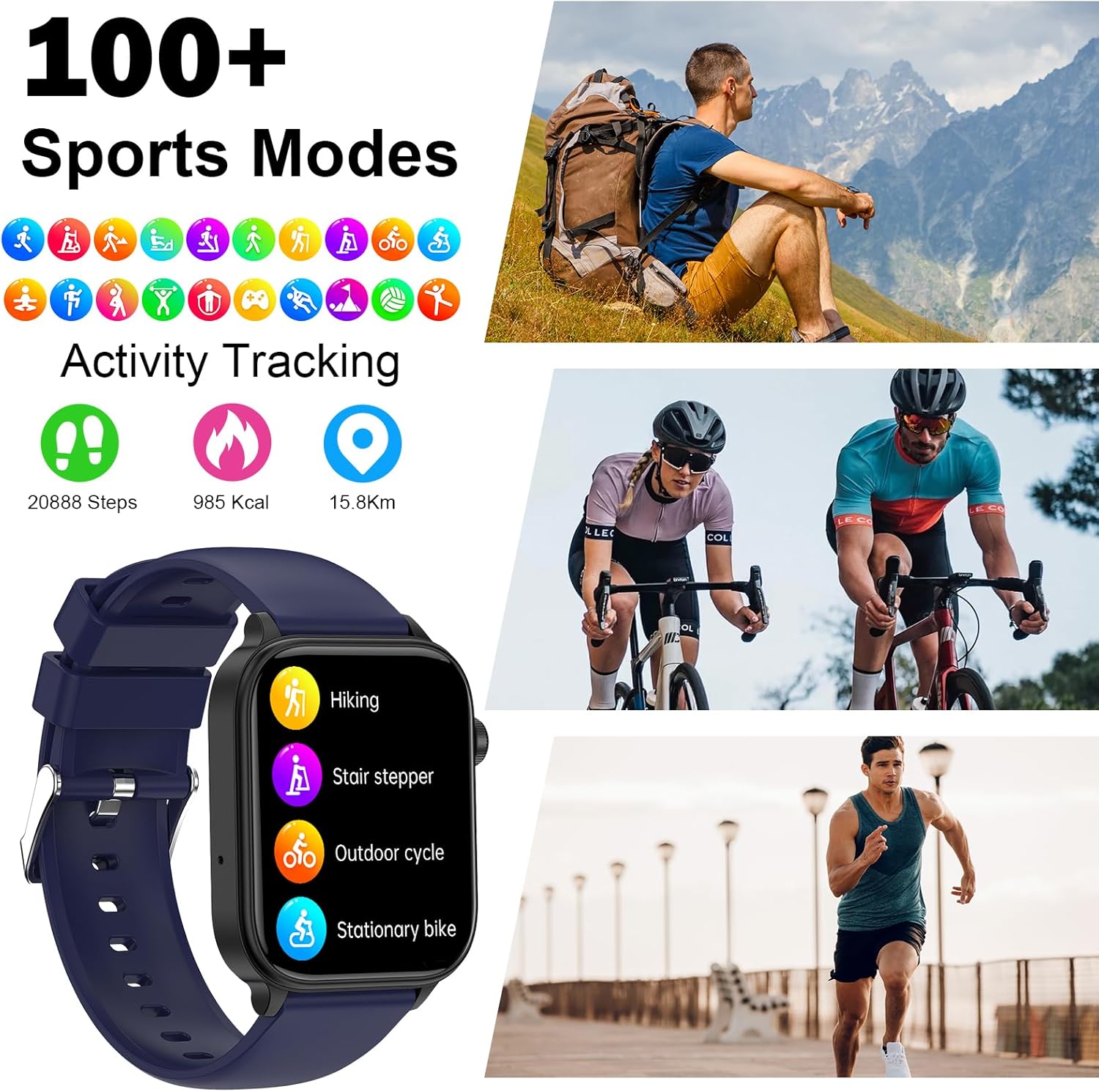 Gymbodiez© - GZ91 Extraodinary Health Exercise Management ECG Bluetooth Call SOS Emergency Call