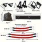 Gymbodiez© - Premium 12pcs MMA Resistance Training Set - 150Lb Heavy-Duty Boxing Straps for Full Body Workout