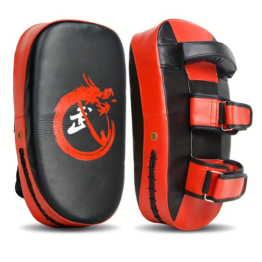 Premium Curved Boxing Target Pad - Heavy-Duty PU for Kickboxing & Muay Thai