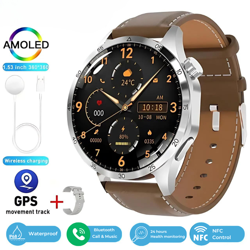 Gymbodiez© - 2025 New GT4 Pro Blood Sugar Monitoring Smartwatch - GPS tracker