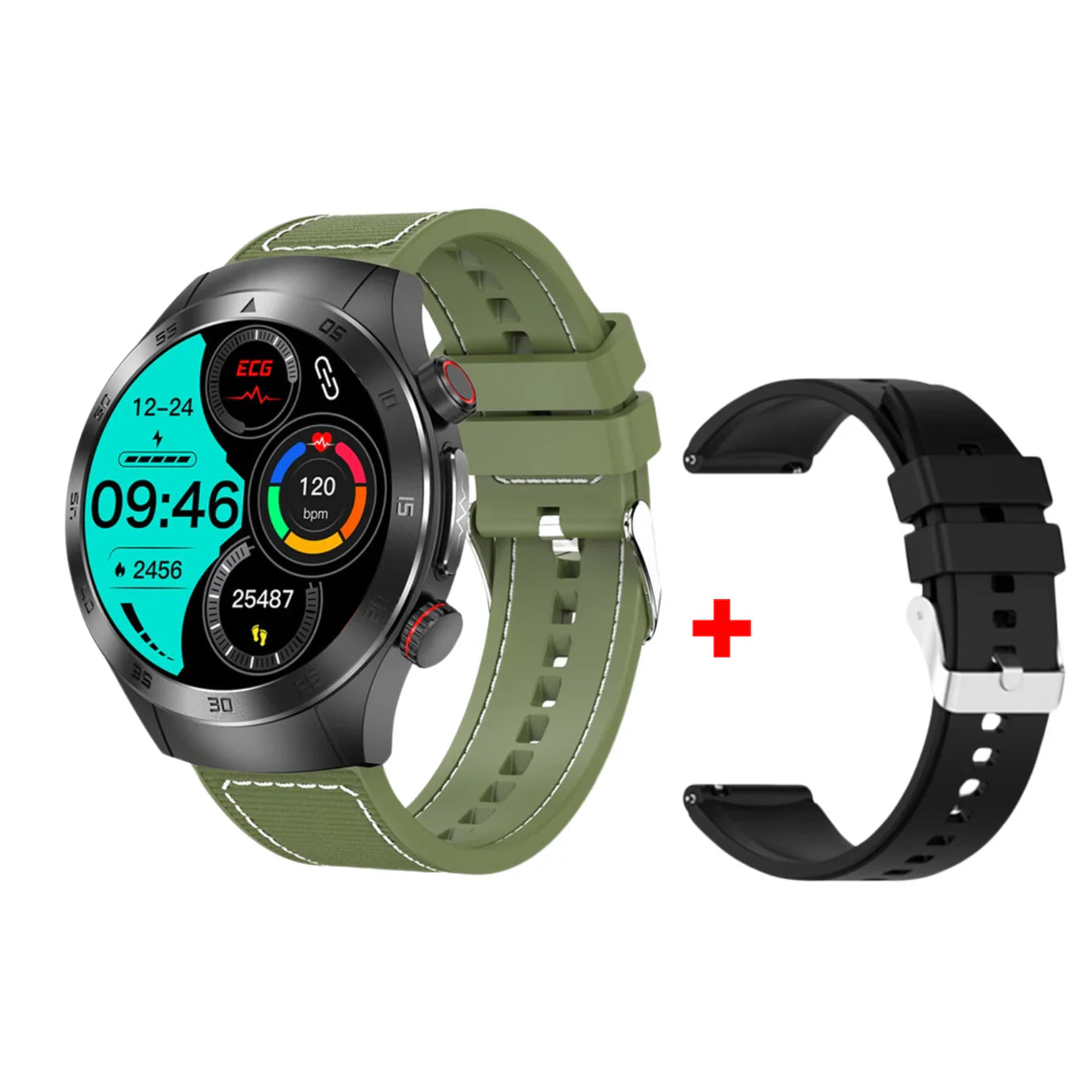 Gymbodiez© HealthWave Max - Premium Medical Smartwatch for Blood Diagnostics