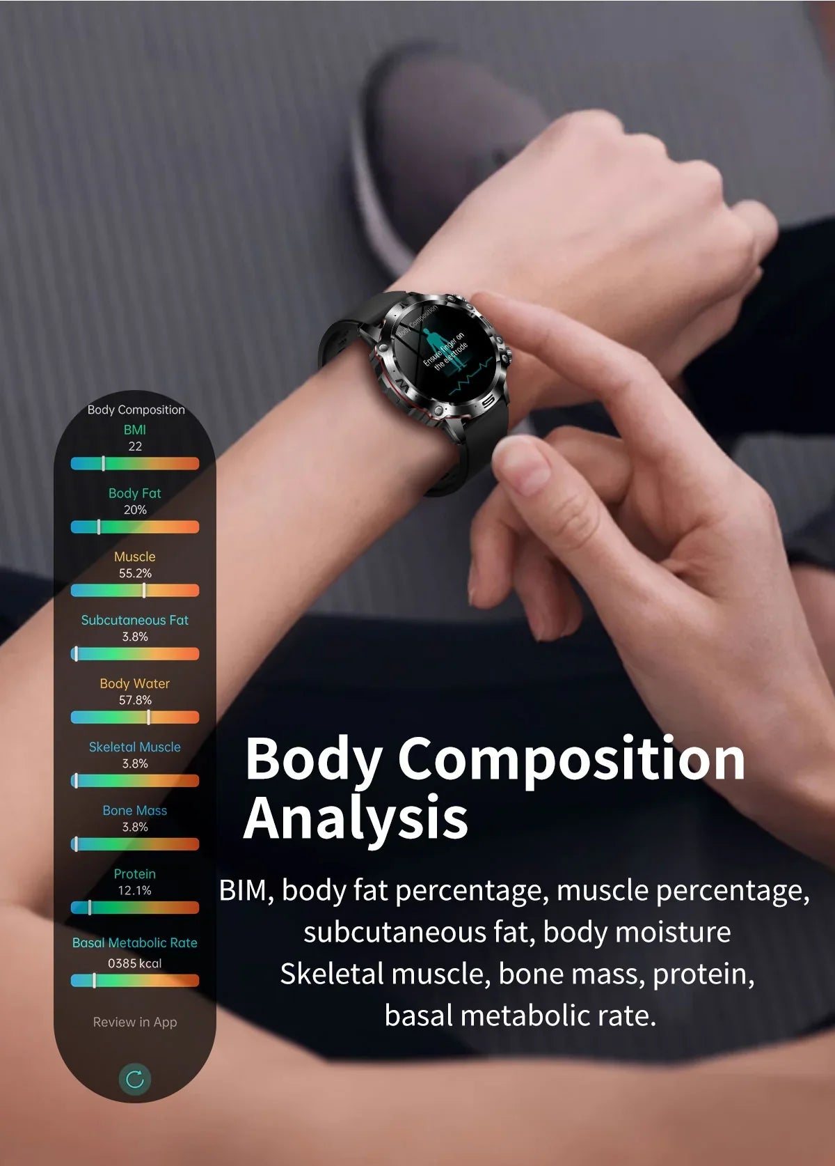 Gymbodiez© Pro: Premium ECG, HRV & Health Monitoring Smartwatch