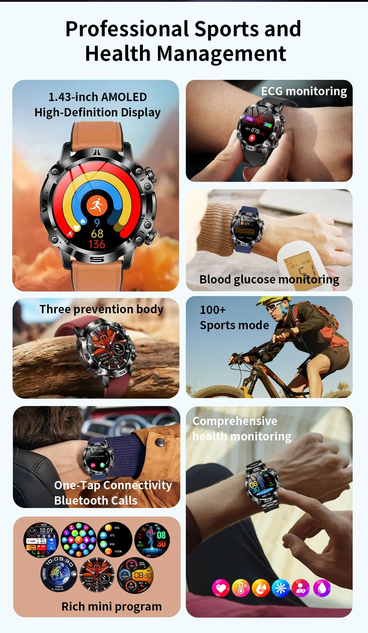 Gymbodiez© Pro: Premium ECG, HRV & Health Monitoring Smartwatch