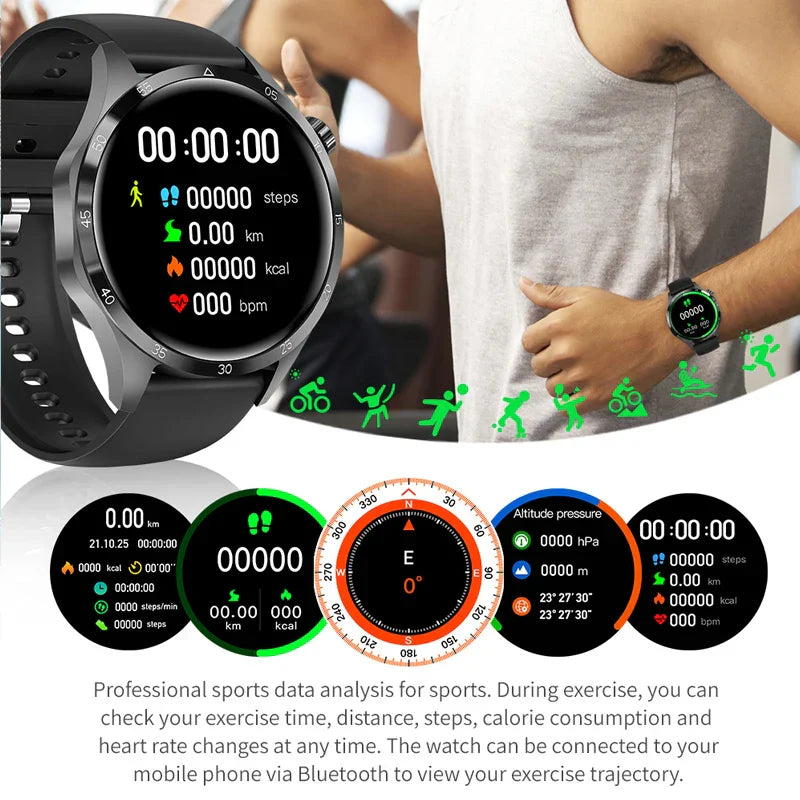 Gymbodiez© - 2025 New GT4 Pro Blood Sugar Monitoring Smartwatch - GPS tracker