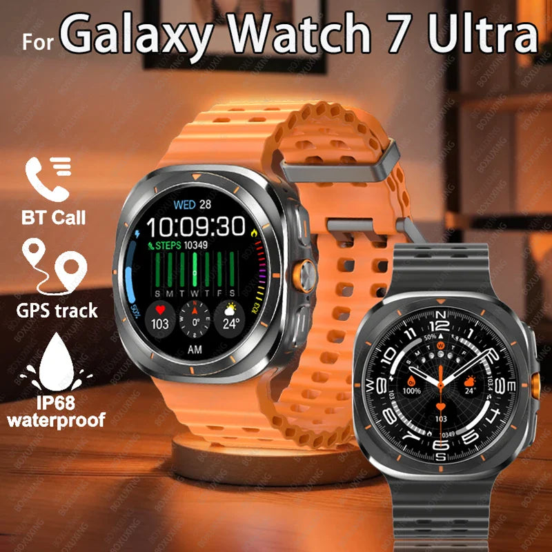 Gymbodiez© - 7 Ultra – Premium Outdoor Smartwatch | AMOLED Display, GPS & Compass | Bluetooth Calling | IP68 Waterproof | Upgraded for Galaxy Watch 6 Users