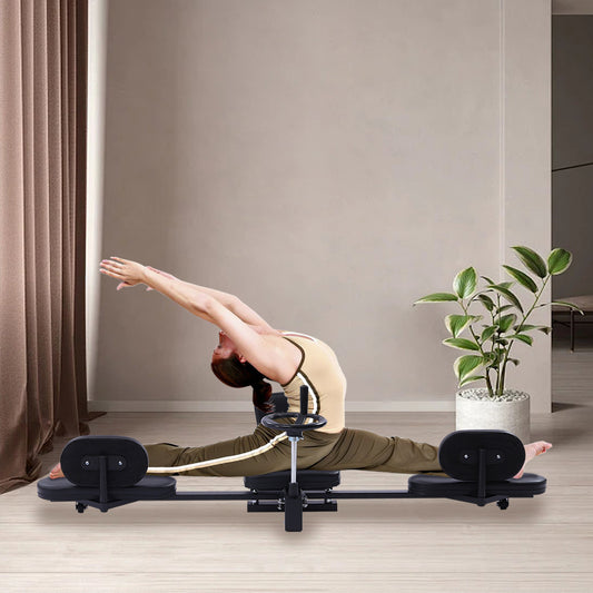 Gymbodiez© - Premium Black Leg Stretching Machine for Home Fitness
