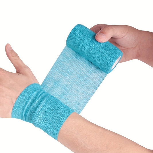Gymbodiez© - Premium Elastic Self-Adhesive Sports Bandage Roll for Injury Support