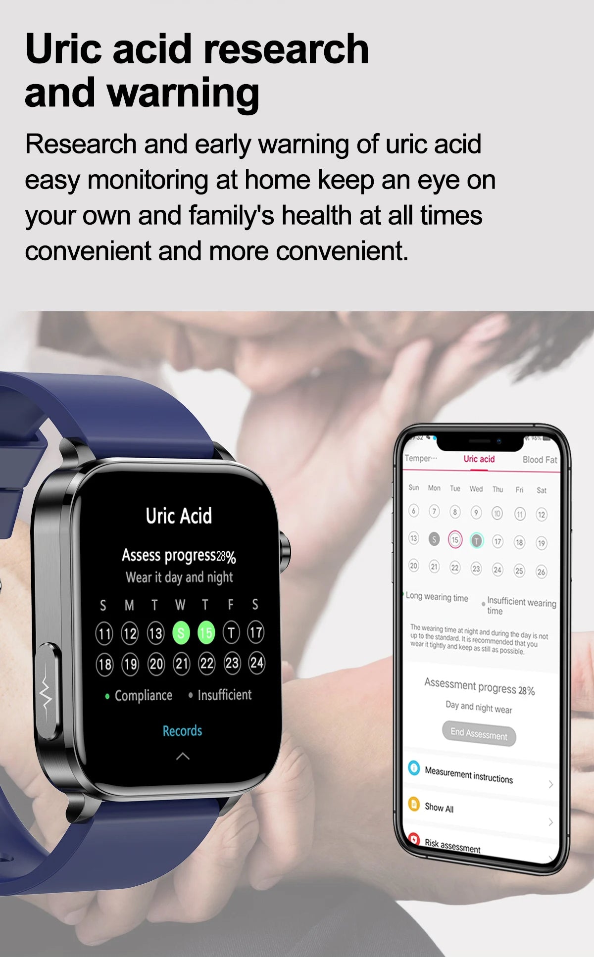 Gymbodiez© -Advanced Laser Treatment Smartwatch-Painless Non-invasive Blood Sugar control