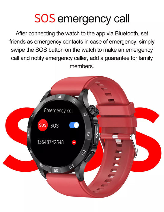 Gymbodiez© - Premium AMOLED Smartwatch | ECG, Blood Oxygen, HRV & Temperature Tracking | Bluetooth Calling | 7-Day Battery | IP67 Waterproof